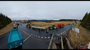 TV07 : Mobilisation des agriculteurs à l’Auberge de Peyrebeille – Vendredi 26 Janvier 2024